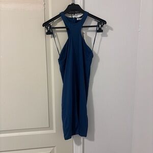Zara Blue Backless Jumpsuit